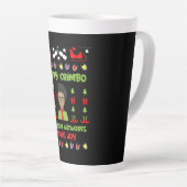 ITコンピュータ部門のギーククリスマス カフェラテマグ (右アングル)