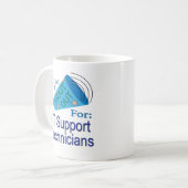 ITサポート技術者に声を掛ける コーヒーマグカップ (正面左)