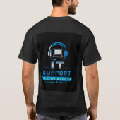 💻 ITサポート 情報技術チーム スタッフ 🖥 Tシャツ (裏面)