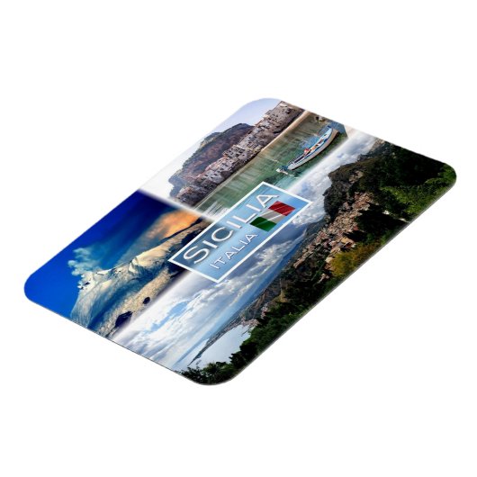 ITシチリア – Etna - Cefalu' - Taormina - マグネット (左側)