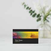 ITスペシャリスト・プログラマー・コーダ・ビジネス・カード 名刺 (スタンド正面)