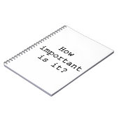 Itスローガンの重要性引用文タイポグラフィ ノートブック (左側)