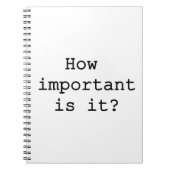 Itスローガンの重要性引用文タイポグラフィ ノートブック (正面)