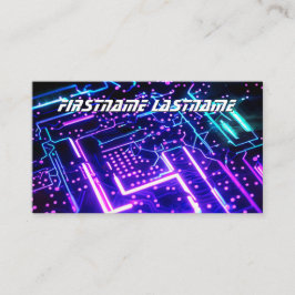 ITセキュリティに関する専門家の回路基板メインボードCPU 名刺