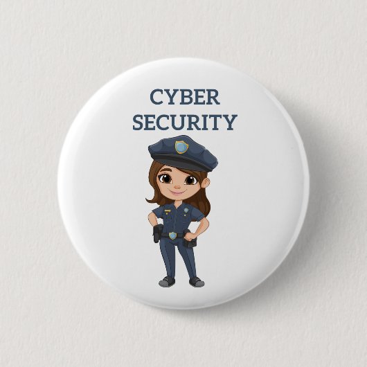 ITセキュリティ：デジタルディフェンダー 缶バッジ (正面)