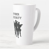 ITセキュリティ:デジタル防衛隊 カフェラテマグ (右アングル)