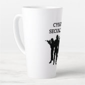 ITセキュリティ:デジタル防衛隊 カフェラテマグ (左アングル)