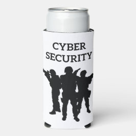 ITセキュリティ：デジタル防衛隊 スリム缶クーラー