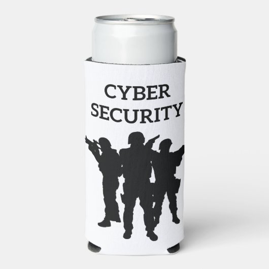 ITセキュリティ：デジタル防衛隊 スリム缶クーラー (Seltzer正面)