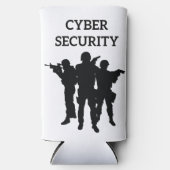 ITセキュリティ：デジタル防衛隊 スリム缶クーラー (正面)