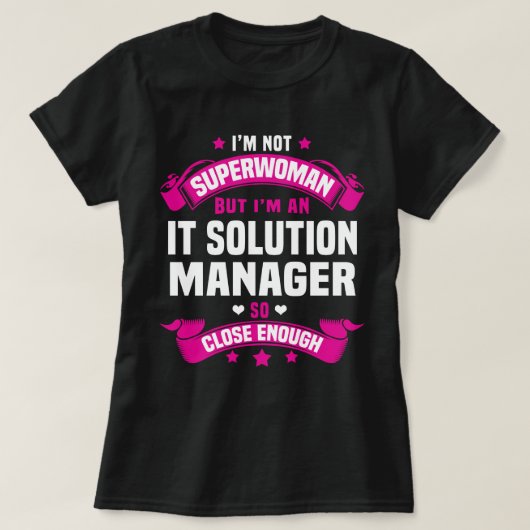 ITソリューションマネージャ Tシャツ (デザイン正面)