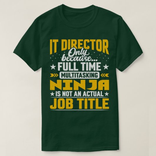 ITディレクタおもしろいー役職ITマネージャExecutive G Tシャツ (デザイン正面)