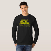 ITデベロッパー スペース 裏面デザイン Tシャツ (正面フル)