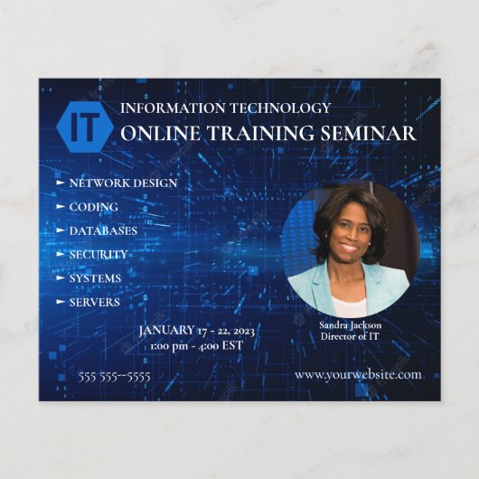 ITトレーニング チラシ (正面)