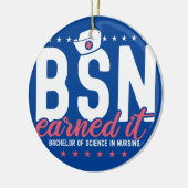 ItナースBsn Rn理学士を獲得 セラミックオーナメント (左)