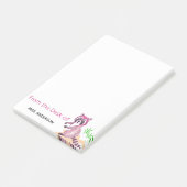 Itノートを投稿するかわいいラクーンの先生 ポストイット (アングル)