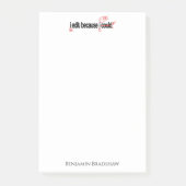 Itノートを投稿できるたパーソナライズされため編集® ポストイット (正面)