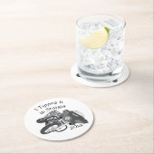 Itバイクをティップ ラウンドペーパーコースター (インサイチュ)