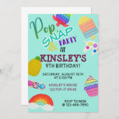 Itバブルポップ・アートのフィジェット玩具誕生日 (正面/裏面)