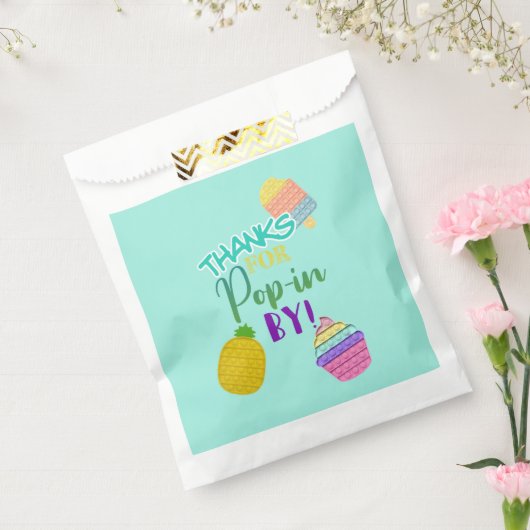 Itバブルポップ・アートのフィジット玩具誕生日ギフトラベル フェイバーバッグ (封をした状態)