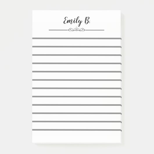 Itパーソナライズされたメモを行で書く ポストイット (正面)