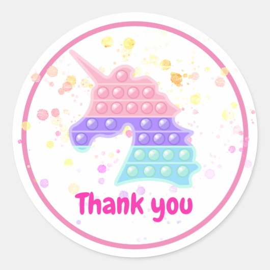 itパーティーケーポップ・アートのキクラシック丸めシール ラウンドシール (正面)