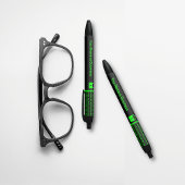 ITビジネス：安全なデータデジタルワンズとゼロ 黒ボールペン