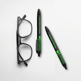 ITビジネス：安全なデータデジタルワンズとゼロ 黒ボールペン