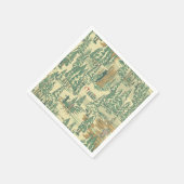 ITフォレスト魚釣りパターン スタンダードカクテルナプキン (角)