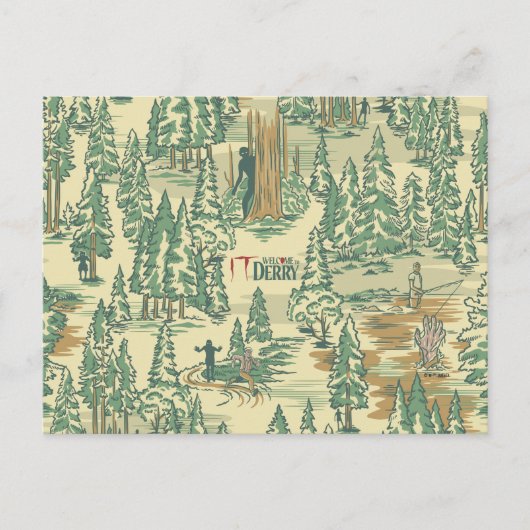 ITフォレスト魚釣りパターン ポストカード (正面)