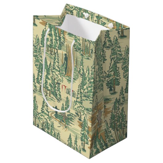 ITフォレスト魚釣りパターン ミディアムペーパーバッグ (正面アングル)