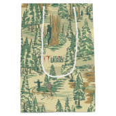 ITフォレスト魚釣りパターン ミディアムペーパーバッグ (裏面)