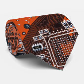 ITプロのためのオレンジ色のPCB基板デザイン ネクタイ (ロール)
