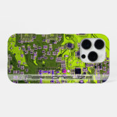 ITプロのためのカスタムイエローPCB基板 iPhoneケース (裏面横)