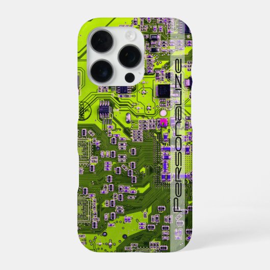 ITプロのためのカスタムイエローPCB基板 iPhoneケース (裏面)