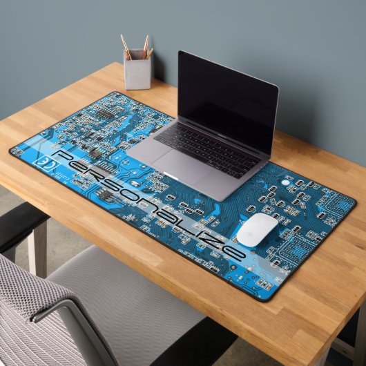 ITプロのためのカスタムブルーPCB基板 デスクマット (オフィス2)