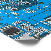 ITプロのためのカスタムブルーPCB基板 2 ポスター (角)