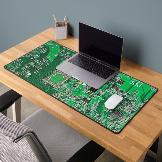 ITプロのためのグリーンPCB基板デザイン デスクマット (オフィス2)