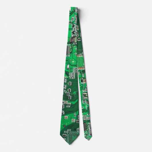 ITプロのためのグリーンPCB基板デザイン ネクタイ (正面)