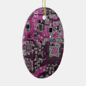 ITプロのためのパープルPCB基板デザイン セラミックオーナメント (右)