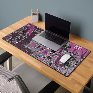 ITプロのためのパープルPCB基板デザイン デスクマット