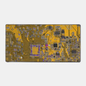 ITプロのためのライトオレンジPCB基板デザイン デスクマット (正面)