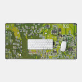 ITプロのためのライトグリーンPCB基板デザイン デスクマット (キーボード&マウス)