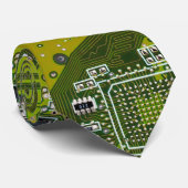 ITプロのためのライトグリーンPCB基板デザイン ネクタイ (ロール)