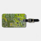 ITプロのためのライトグリーンPCB基板デザイン ラゲッジタグ (正面横)
