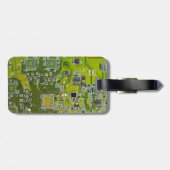 ITプロのためのライトグリーンPCB基板デザイン ラゲッジタグ (裏面横)