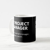ITプロジェクトマネージャーの面白い名言 コーヒーマグカップ (正面左)