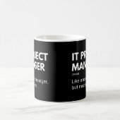 ITプロジェクトマネージャーの面白い名言 コーヒーマグカップ (中央)