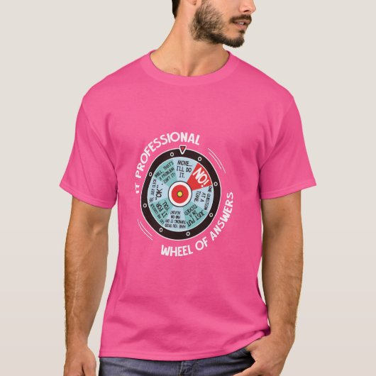 ITプロフェッショナルの答えおもしろいホイール – IT Tech C Tシャツ (正面)