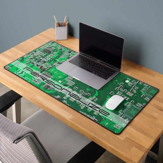 ITプロフェッショナル向けのカスタマイズされたグリーンPCB回路基板 デスクマット (オフィス2)